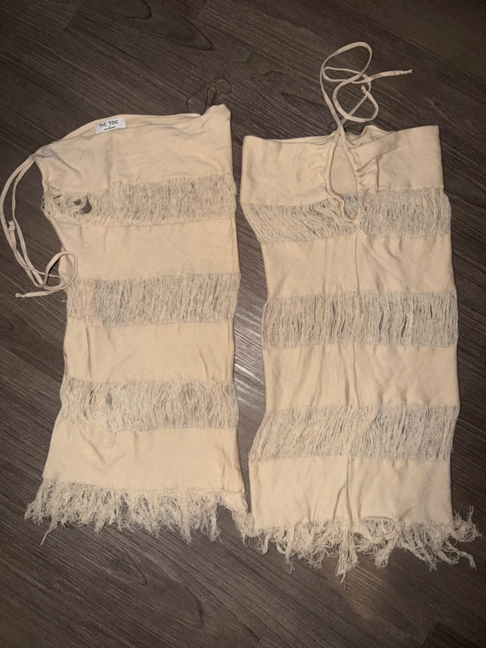 TIC TOC Distressed Frayed Dress Tie Set